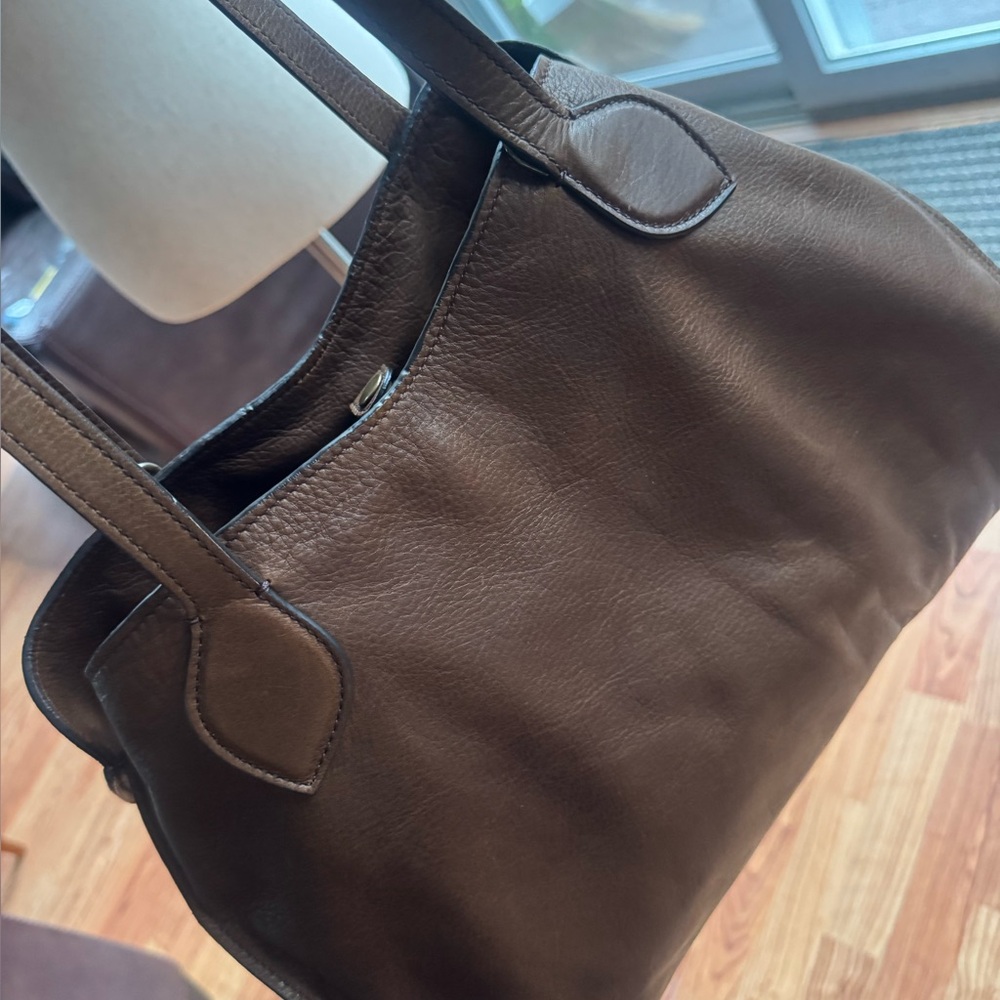 Parker Thatch Chic Brown Leather Handbag Jack. Sold out color